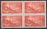 ES1172BL4-LA315.Spain Espagne SUPER-CONSTELLATION Y NAO SANTA MARIA 1955/56.(Ed.1172**)sin Charnela LUJO  BLOQUE 4 - Unused Stamps