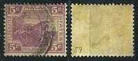 Malaiischer Staatenbund  1922/34  Tiger  5 C Lila Auf Gelb  (Wz Multi-script CA)  Mi-Nr.59  Gestempelt / Used - Federated Malay States