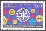 Andorre Français 1998 Michel 522 Neuf ** Cote (2008) 1.80 Euro Rotary - Ongebruikt