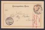 Austria, Czech Vorläufer Postal Stationery Ganzsache Correspondenz-Karte Deluxe LEITMERITZ (LITOMERICE) 1896 To GÖRLITZ - Postales