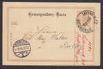 Austria, Czech Vorläufer Postal Stationery Ganzsache Correspondenz-Karte Deluxe LEITMERITZ (LITOMERICE) 1896 To GÖRLITZ - Cartes Postales