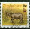 Zimbabwe 1990 9 Cent  Black Rhino Issue #619 - Zimbabwe (1980-...)