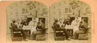 VUE STEREOSCOPIQUE ANCIENNE  USA COLORADO 11570 A FRIENDLY EUP OF TEA - Stereoscope Cards