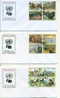 United Nations Austria Switzerland New York  14 FDC Endangered Species CITES - Verzamelingen & Reeksen