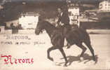 AUTOGRAFO AUTENTICO DI FRANCO BRUSCO IN SELLA AL CAVALLO NERONE 1927 VEDI ORIGINALED´EPOCA 100% - Reitsport