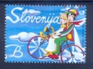 SI 2001-337 LOVE SAN VALENTINO, SLOVENIA, 1 X 1v, MNH - Cycling