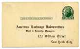 ETATS UNIS / USA / ENTIER POSTAL / AVEC REPIQUAGE / AMERICAN EXCHANGE UNDERWRITERS / - 1921-40
