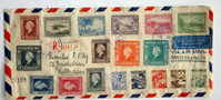 Ned. Indie Deviezenbrief 1947, Bontfrankering, Aangetekend En Luchtpost. - Indes Néerlandaises