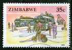 Zimbabwe 1990 35 Cent  Buses Issue #627 - Zimbabwe (1980-...)