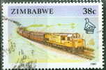 Zimbabwe 1990 38 Cent  Train Issue #628 - Zimbabwe (1980-...)