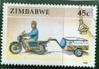 Zimbabwe 1990 45 Cent  Motorcycle Issue #629 - Zimbabwe (1980-...)