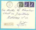 693+768 Op Brief Aangetekende Met Stempel EENAME (VK) - 1936-1957 Offener Kragen