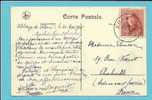 168 Op Kaart Met Cirkelstempel AMAY - 1919-1920  Re Con Casco