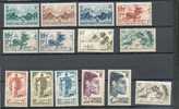 OCEA 274 - YT 182 à 190/ 193-194-197-199-200* - Unused Stamps