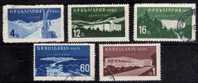 Bulgarie 1958 N°Y.T. ;  908A,908C,909,911 Et 912Aobl. - Used Stamps