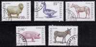 Bulgarie 1991 N°Y.T. ;  3391 à 3395 Obl. - Used Stamps