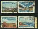 ● ROMANIA 1956 - AEREO - P.A.  N. 65 / 68 Usati, Serie Completa - Cat. ? € - Lotto N. 1045 - Usado