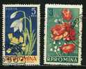 ● ROMANIA 1956 - FIORI - N. 1469 E 1472 Usati - Cat. ? € - Lotto N. 1059 - Usado