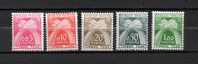 Francia    1960 .-   Y&T Nº      90/94   Taxa     ( C/ Charniere ) - 1960-.... Nuevos