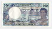 NEW HEBRIDES;  500 Francs ND(1979) UNC * Sign. #4/3  Yves Roland-Billecart And  Marcel Thero - Otros – Oceanía