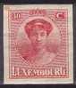 Luxembourg Yvert N° 127 Non Dentelé X - Cote Euros - Prix De Départ 5 Euros - 1921-27 Charlotte Di Fronte