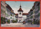 G1152 Morat,Tour De Berne,Murten,Attelage,Pharmacie.Animé.Belebt.Cachet Murten 1919.Phototypie 8799 - Morat