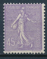 France-Semeuse Lignée 45c Lilas YT 197** - 1903-60 Säerin, Untergrund Schraffiert