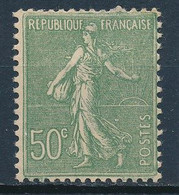 France-Semeuse Lignée 50c Olive YT 198* - 1903-60 Säerin, Untergrund Schraffiert