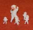 Singe Et Famille Verre étiré Miniatures Décoratives TBE - Animals