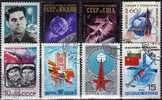 Raketenstart 1968 Tag Der Kosmonauten Sowjetunion 3574 O 2€ Raumschiff Sojus Satellit Mars Space Set From USSR CCCP SU - Europe