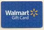 WALMART U.S.A.,  Carte Cadeau Pour Collection  VL-10504 - Treuekarten