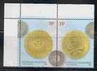 COINS On STAMPS - ARGENTINA MINT (NH) MARGINAL Set - Monnaies