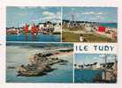 Cp , 29 , ILE TUDY , Port De Plaisance Et Port De Pêche , Plages Ensoleillées , Multi-vues - Ile Tudy
