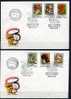 Hongrie Ob N° 3081 à 3086 - 2 Env. 1er Jour - Champignons Vénéneux (11 P11) - Unused Stamps
