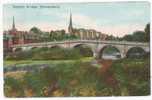 English Bridge, Shrewsbury, 1905 Postcard - Shropshire