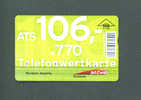 AUSTRIA - Optical Phonecard As Scan - Oesterreich