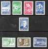 Finland 1950 All Issues Mostly MH  SG 488- 495 - Unused Stamps