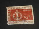 ITALIE  Rare Colis  1944 Abimé - Paketmarken