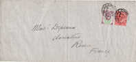 3177# 1 1/2 D + 1 D EDWARD VII Advent Anniversary On Cover LONDON E. C. 1907 => ROUEN SEINE MARITIME FRANCE - Cartas & Documentos