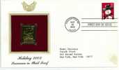 UNUSUAL STAMPS - FDC FIRST DAY COVER - YEAR 2002 - 3 Pcs. USA GOLDEN REPLICAS OF UNITED STATES OF AMERICA  GOLD STAMPS - Sonstige & Ohne Zuordnung