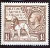George V. 1925 Wembley Exhibition. 1 1/2 Brown. SG#433, Sc#204,  YT 174. UM/N***. SUP. - Unused Stamps