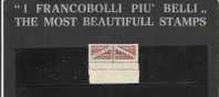 SAN MARINO 1946 PACCHI POSTALI CENT.60 CARTA BIANCA FILIGRANA CORONA DIRITTA MNH - Parcel Post Stamps