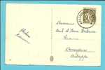 337 Op Kaart Met Sterstempel (Relais) * ELLIGNIES-STE-ANNE * - 1932 Ceres E Mercurio