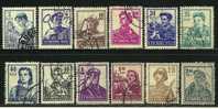 ● ROMANIA 1955 / 56 - MESTIERI - N. 1382 / 93 Usati , Serie Completa - Cat. ? € - Lotto N. 1093 - Usati