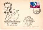 USSR Titov Vostok 2 Kazan- 1th Anniversary Spaceship/Vaisseau Cacheted Cover Lollini#1873-1962 - Russie & URSS