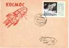 USSR Bakou "Cosmos 28" Spaceship/Vaisseau Cacheted Cover Lollini#2270-1964 - Russia & USSR