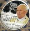 COOK  ISLANDS  $1 JOHN PAUL II  FRONT COLOURED QEII  BACK 2005 AG SILVER  PROOF READ DESCRIPTION CAREFULLY !!! - Cook