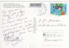 Timbre Yvert N° 3373 / Carte Du 20/8/01 Du Lac Du Bourget , Savoie ; 2 Scans - Lettres & Documents