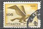 1 W Valeur Oblitérée,used - TURQUIE - TURKIYE * 1959 - YT Nr 42 - N° 1064-30 - Airmail