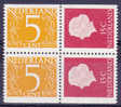 NEDERLAND - NVPH - 1964 - PB 2 Nr 12 + 6 - MNH** - Carnets Et Roulettes